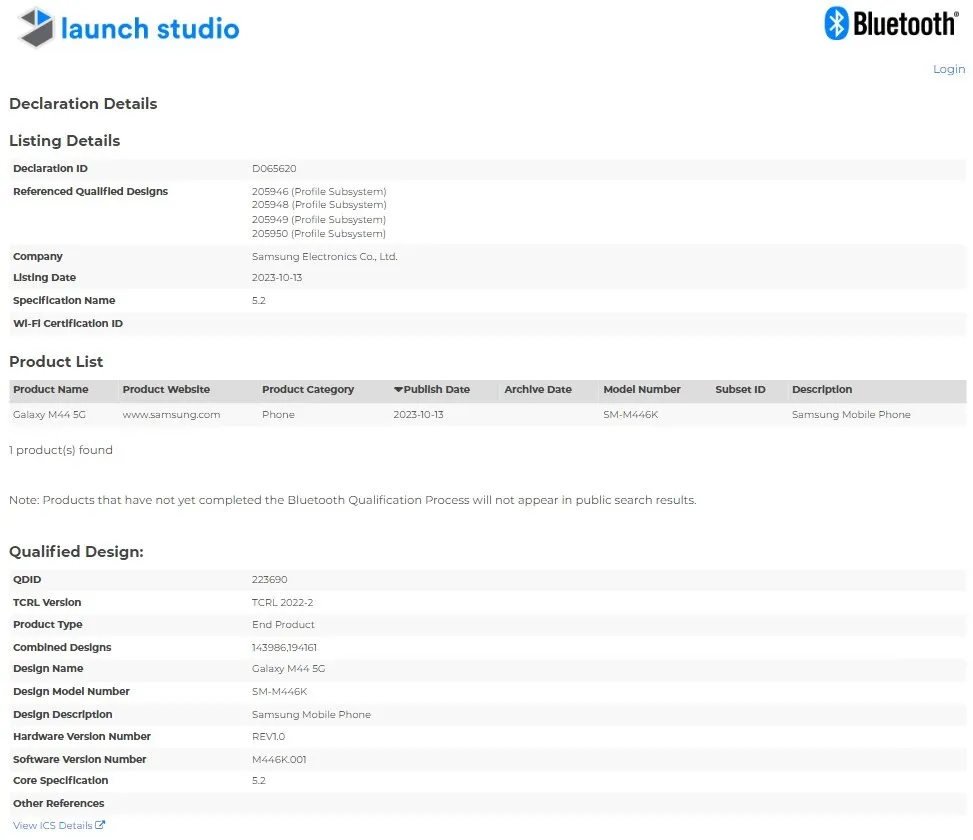 Samsung Galaxy M44 5G Akan Mendapat Fitur Bluetooth v5.2 (Launchstudio)
