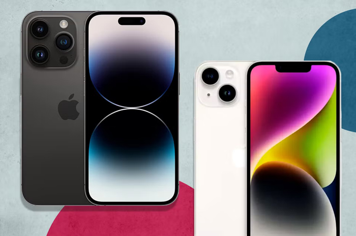Perbandingan iPhone 14 dan iPhone 14 Pro (iStock/The Independent)
